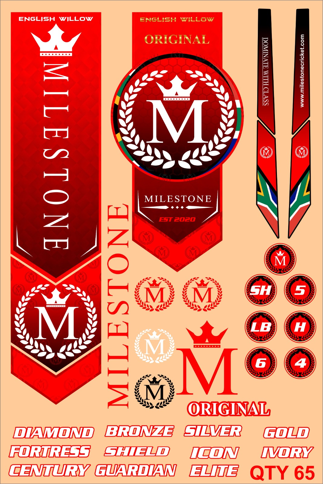 Milestone Stickers Set