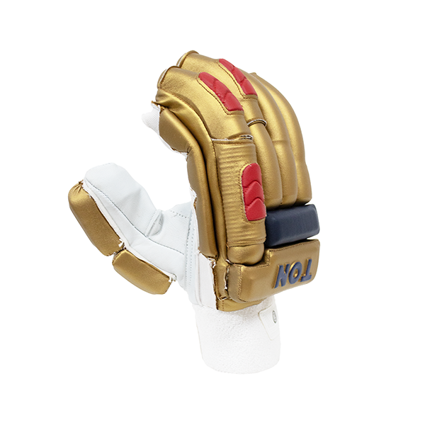 Ton IPL Series 2026 Cricket Batting Gloves – Adult – Gold and Red