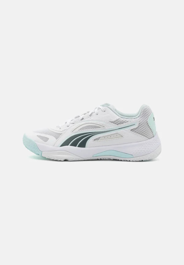 Puma Solarstrike II Indoor/Court Shoes – White Shadow Grey Nitro Blue