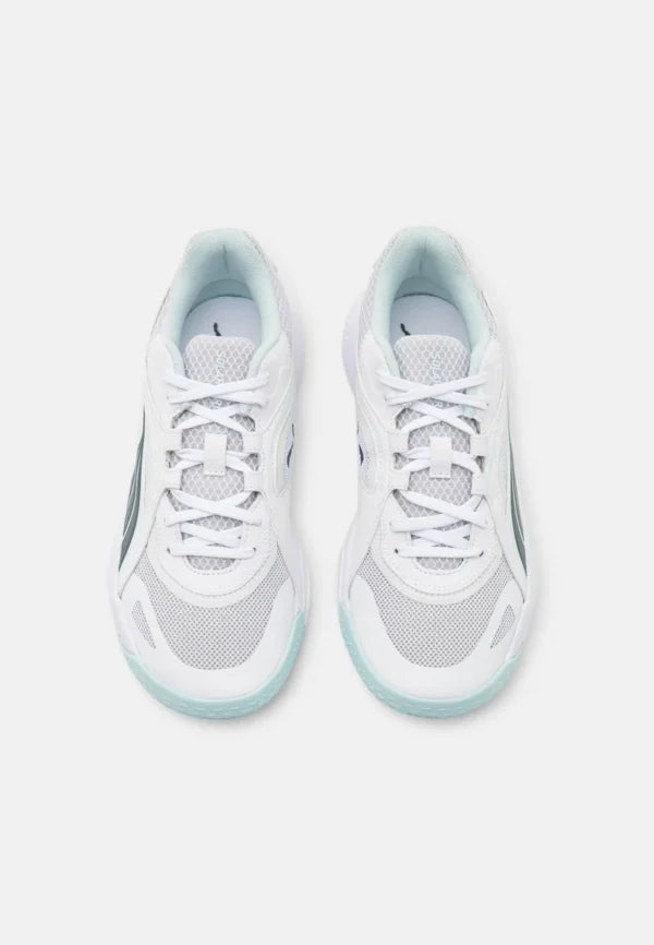 Puma Solarstrike II Indoor/Court Shoes – White Shadow Grey Nitro Blue