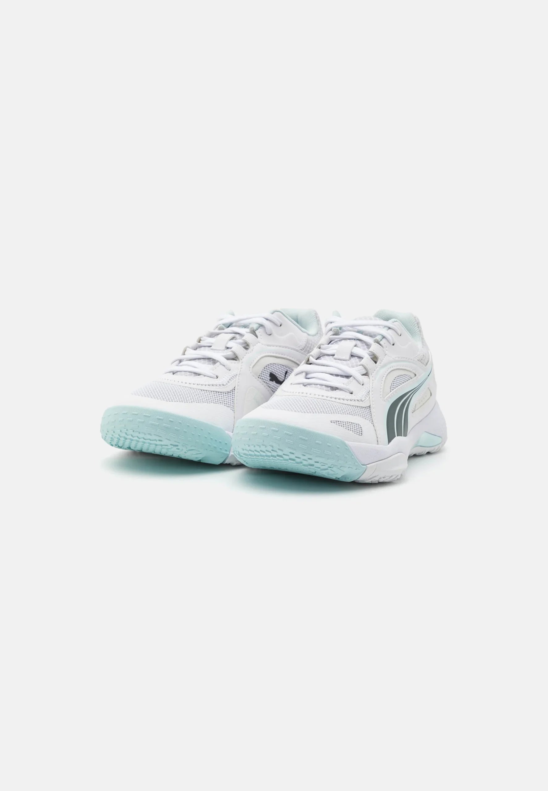 Puma Solarstrike II Indoor/Court Shoes – White Shadow Grey Nitro Blue