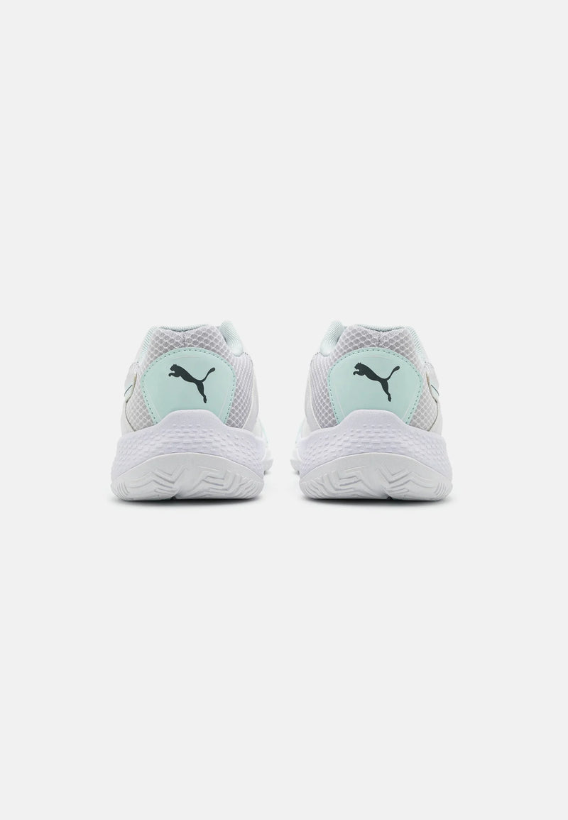 Puma Solarstrike II Indoor/Court Shoes – White Shadow Grey Nitro Blue
