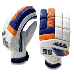 SS Platino Batting Gloves 2025 – Navy and Orange – Adult – Youth – Boys
