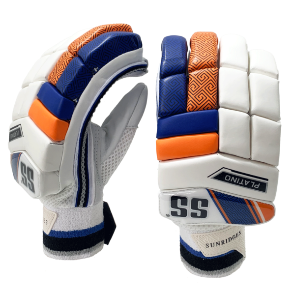 SS Platino Batting Gloves 2025 – Navy and Orange – Adult – Youth – Boys