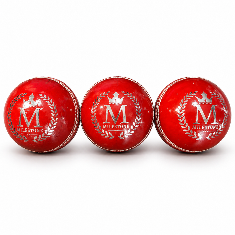 Three Milestone 2 Piece Icon Red 156G cricket balls product view