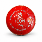Milestone 4 Piece Icon Red 156G Cricket Ball front product view
