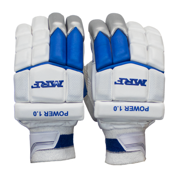MRF Power 1.0 Batting Gloves – Blue – Youth / Junior