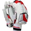 SS Super Test Batting Gloves – Red and White – Adults