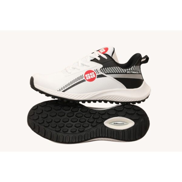 SS Ultimate Cricket Shoes Rubbers – Black and White