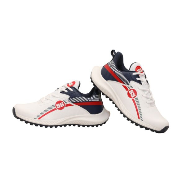 SS Ultimate Cricket Shoes Rubbers – Navy Blue and red