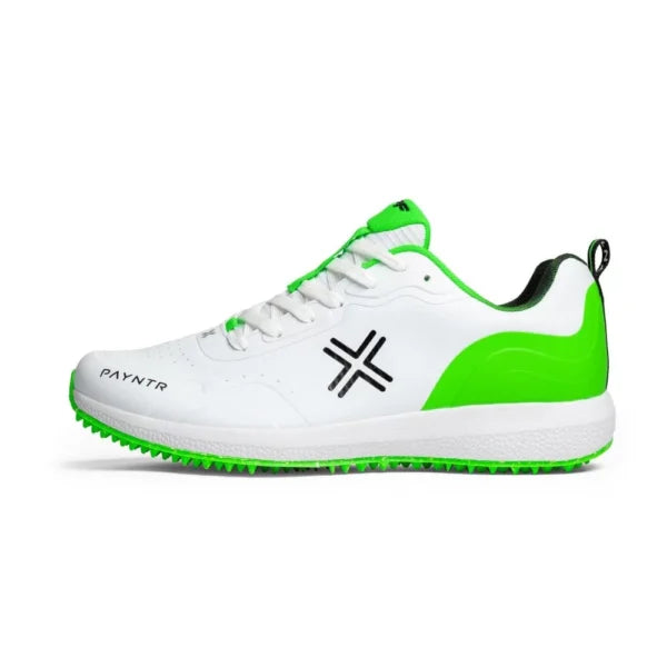 Payntr XPF – Cricket Rubber Shoes – Green and White